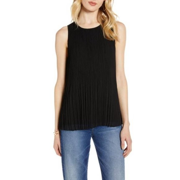 Halogen Sleeveless Pleated Zebra Top Blous… - Picture 5 of 5